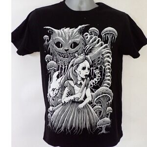 Vampire Freaks Men S Black Alice In Murderland Short Sleeve T-Shirt Goth Grunge